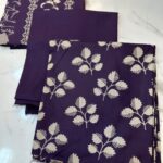 Elegant Floral & Geometric Printed 3-Piece Suit Fabric Set