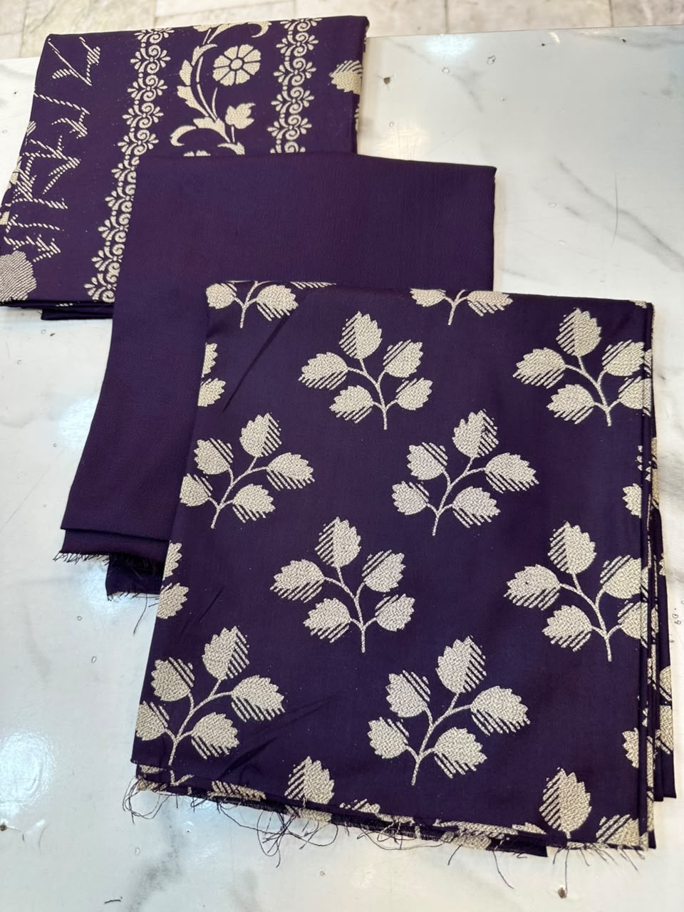 WhatsApp Image 2026-08-08 at 6.30.38 PM Elegant Floral & Geometric Printed 3-Piece Suit Fabric Set - Image 1