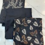 Elegant Floral & Geometric Printed 3-Piece Suit Fabric Set