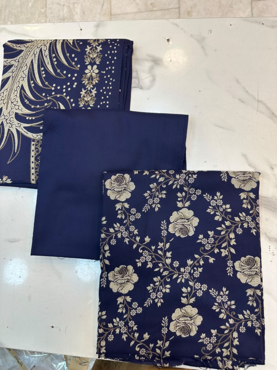 WhatsApp Image 2026-08-08 at 6.30.45 PM (2) Elegant Floral & Geometric Printed 3-Piece Suit Fabric Set - Image 1