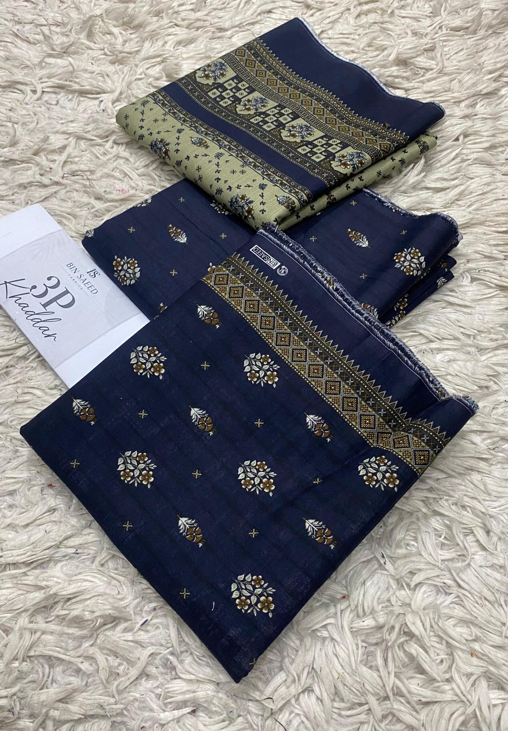 WhatsApp Image 2026-09-07 at 10.31.32 PM (2) Bin Saeed 3-Piece Printed Khaddar Suit - Image 1