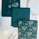 Printed 3-Piece Unstitched Suit with Plain Trouser