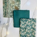 Printed 3-Piece Unstitched Suit with Plain Trouser