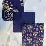 Printed 3-Piece Unstitched Suit with Plain Trouser
