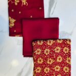 Printed 3-Piece Unstitched Suit with Plain Trouser