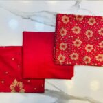 Printed 3-Piece Unstitched Suit with Plain Trouser