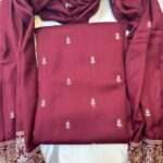 Pashmina Wool Embroidered 3-Piece Suit