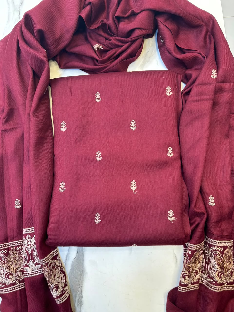 WhatsApp Image 2026-09-10 at 18.06.44 (1) Pashmina Wool Embroidered 3-Piece Suit - Image 1