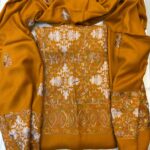 Pashmina Wool Embroidered 3-Piece Suit