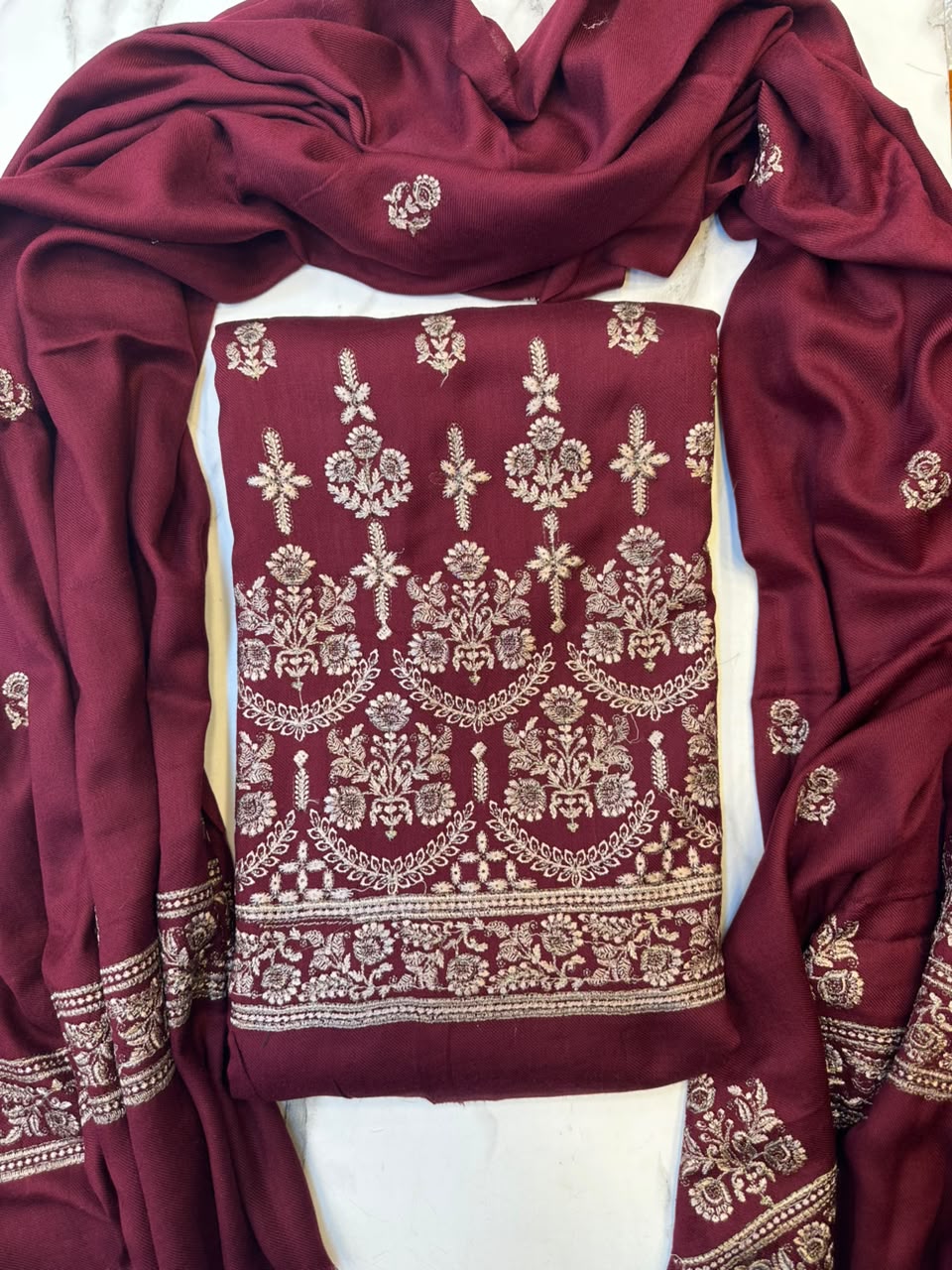 WhatsApp Image 2026-09-10 at 18.06.48 Pashmina Wool 3-Piece Embroidered Suit - Image 1