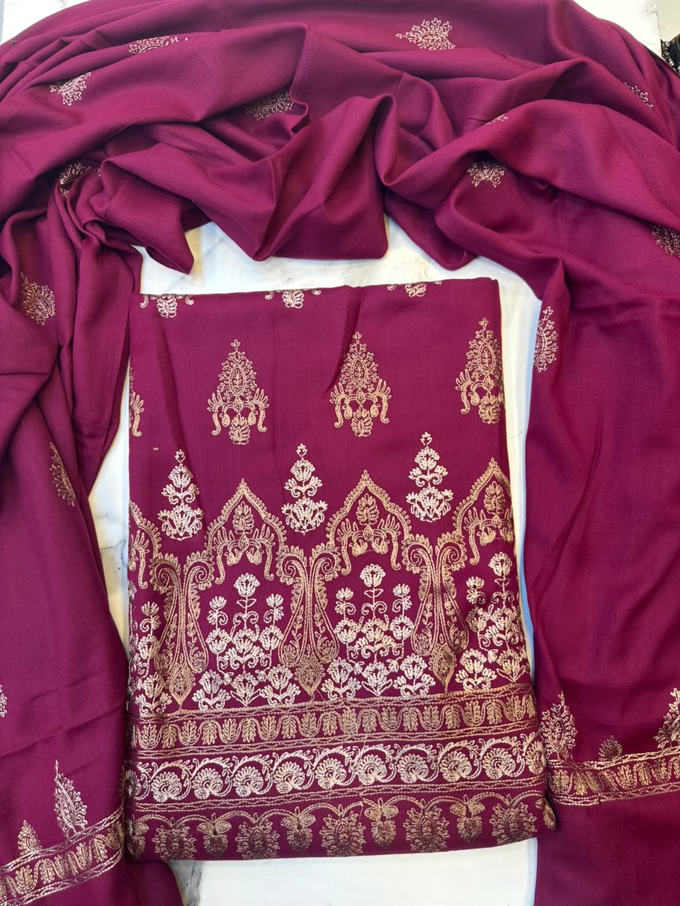WhatsApp Image 2026-09-10 at 18.06.49 (2) Pashmina Wool 3-Piece Embroidered Suit - Image 1