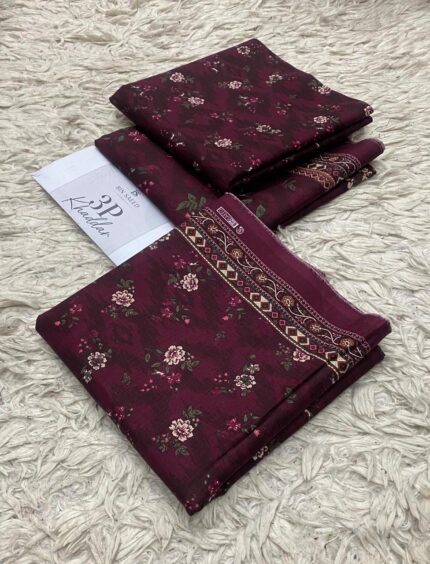 Bin Saeed Printed Kadar 3-Piece Suit