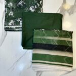 Printed 3-Piece Suit – Printed Shirt & Dupatta with Plain Trouser
