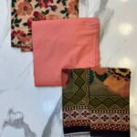 Printed 3-Piece Suit – Printed Shirt & Dupatta with Plain Trouser