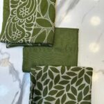 Premium Printed Marina 3-Piece Unstitched Fabric Collection – Leaf & Floral Geometric Patterns
