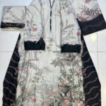 Stitched 3-Piece Printed Kaftan Suit