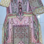 Stitched 3-Piece Printed Kaftan Suit