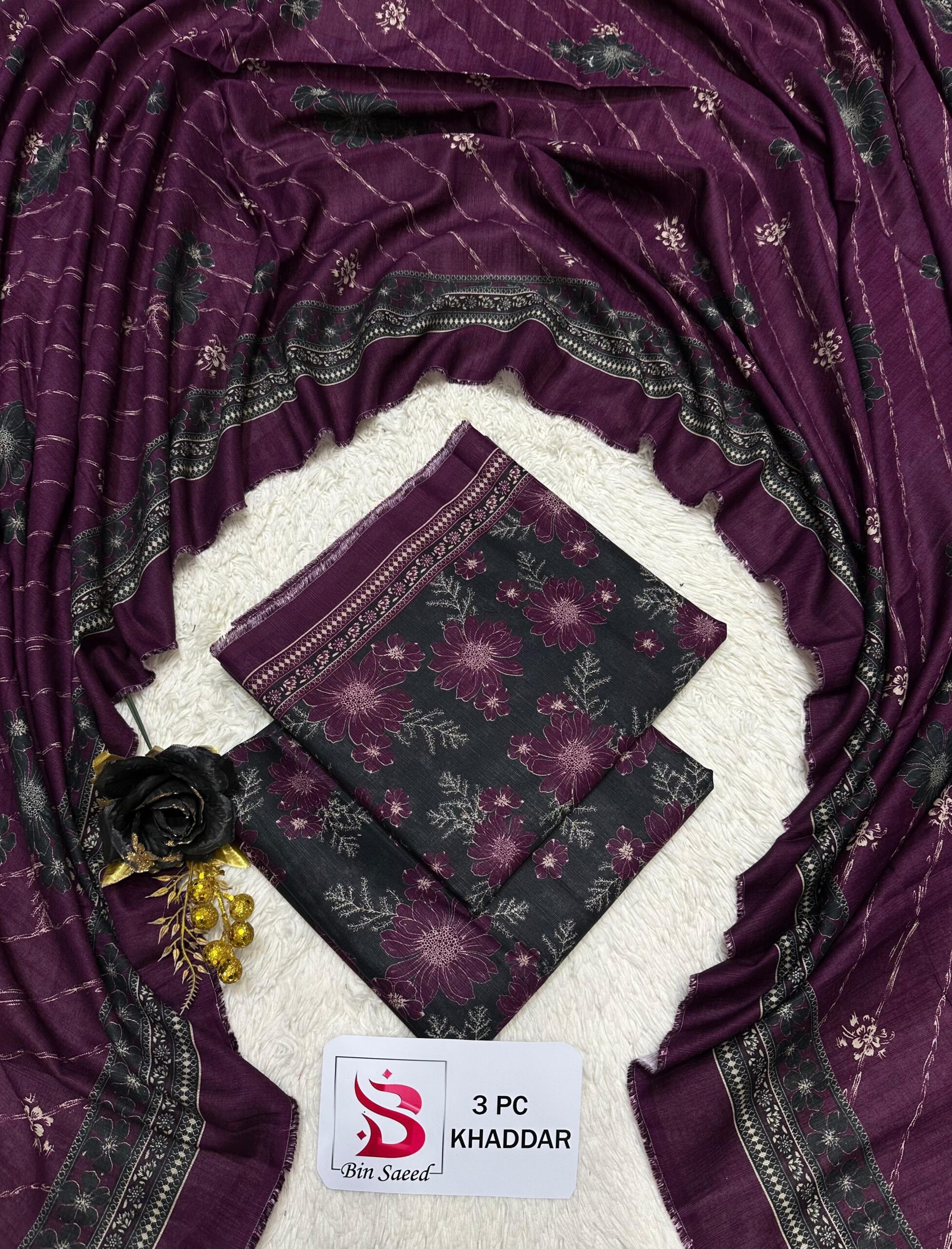 WhatsApp Image 2026-09-16 at 2.30.54 PM (2) Bin Saeed Printed Kadar 3-Piece Suit - Image 1