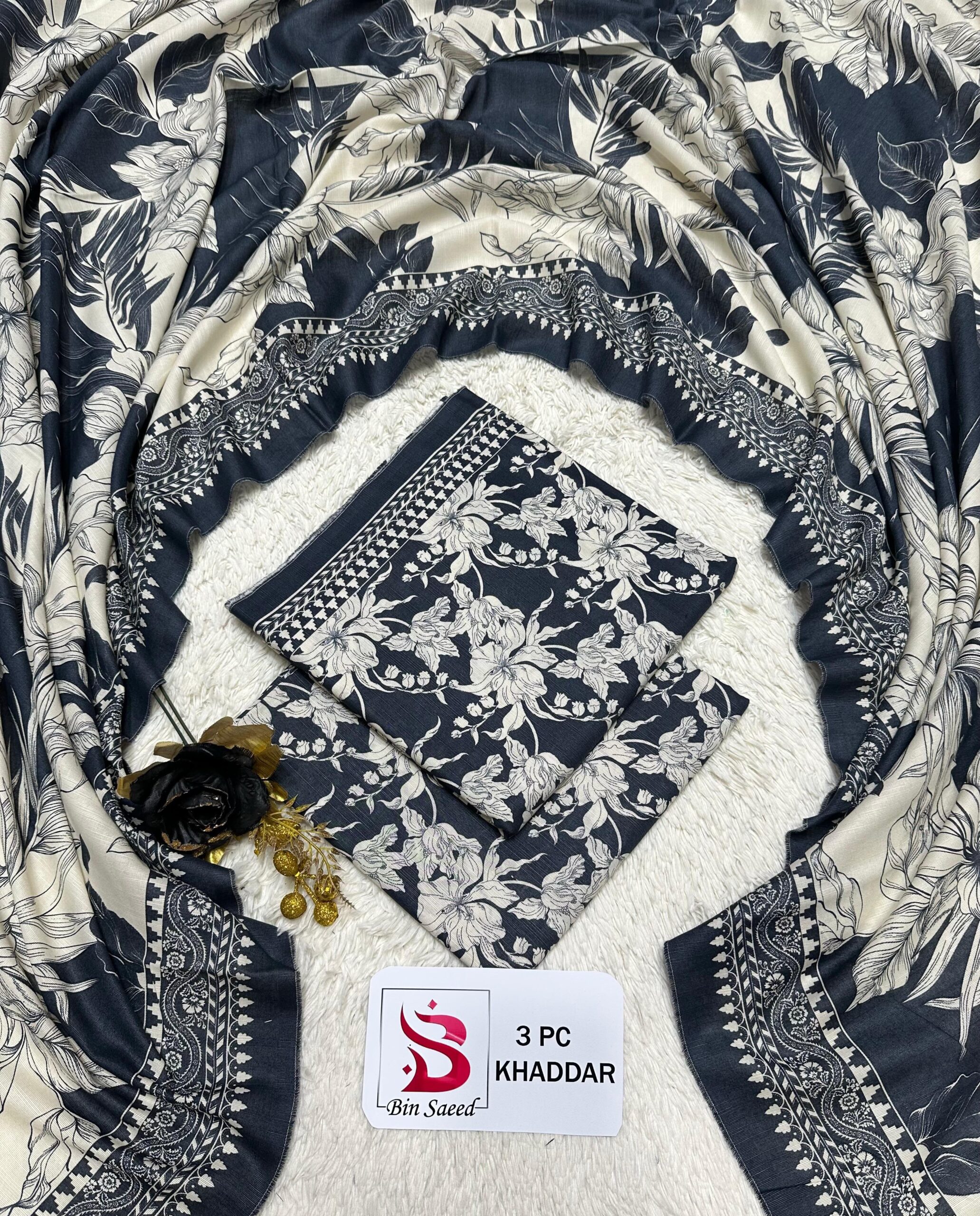 WhatsApp Image 2026-09-16 at 2.30.58 PM (1) Bin Saeed Printed Kadar 3-Piece Suit - Image 1