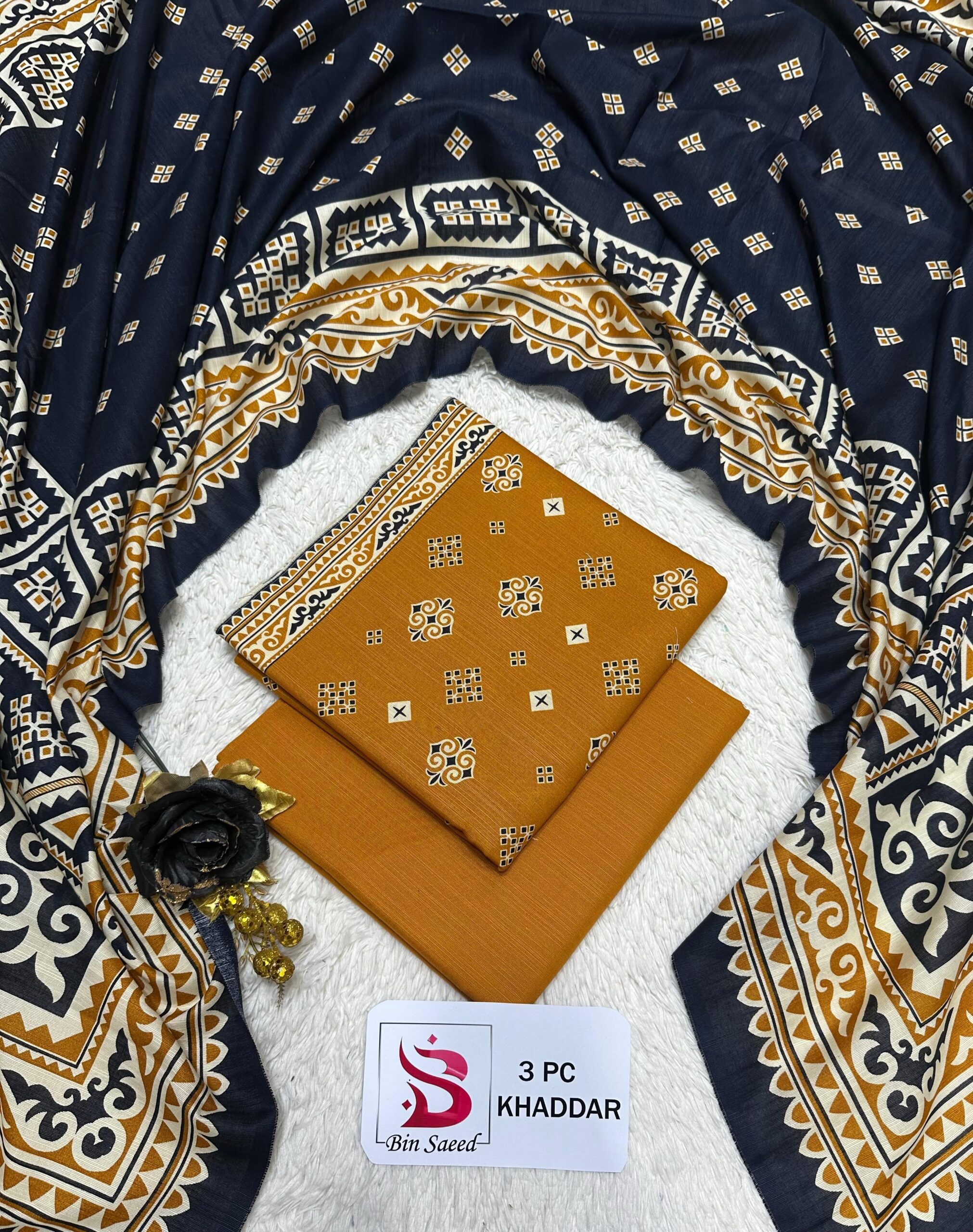 WhatsApp Image 2026-09-16 at 2.30.58 PM Bin Saeed Printed Kadar 3-Piece Suit - Image 1