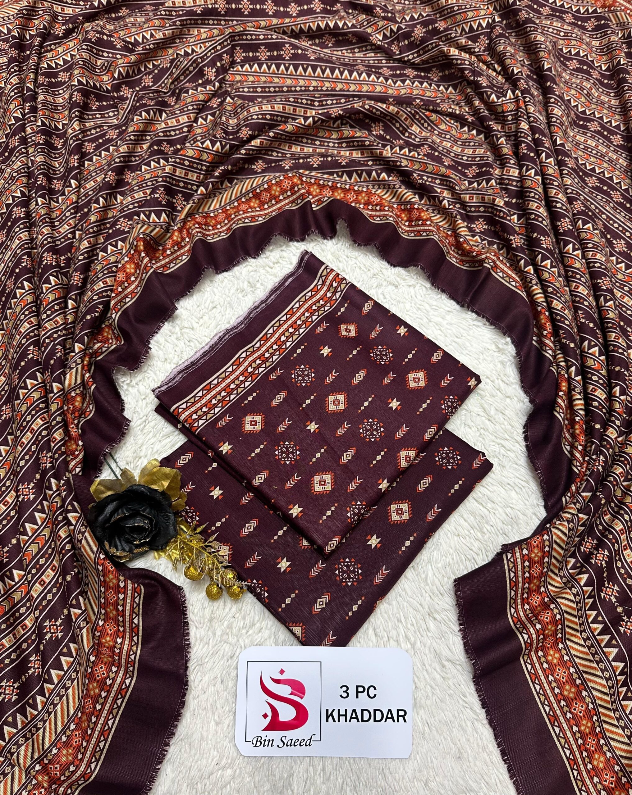 WhatsApp Image 2026-09-16 at 2.30.59 PM Bin Saeed Printed Kadar 3-Piece Suit - Image 1