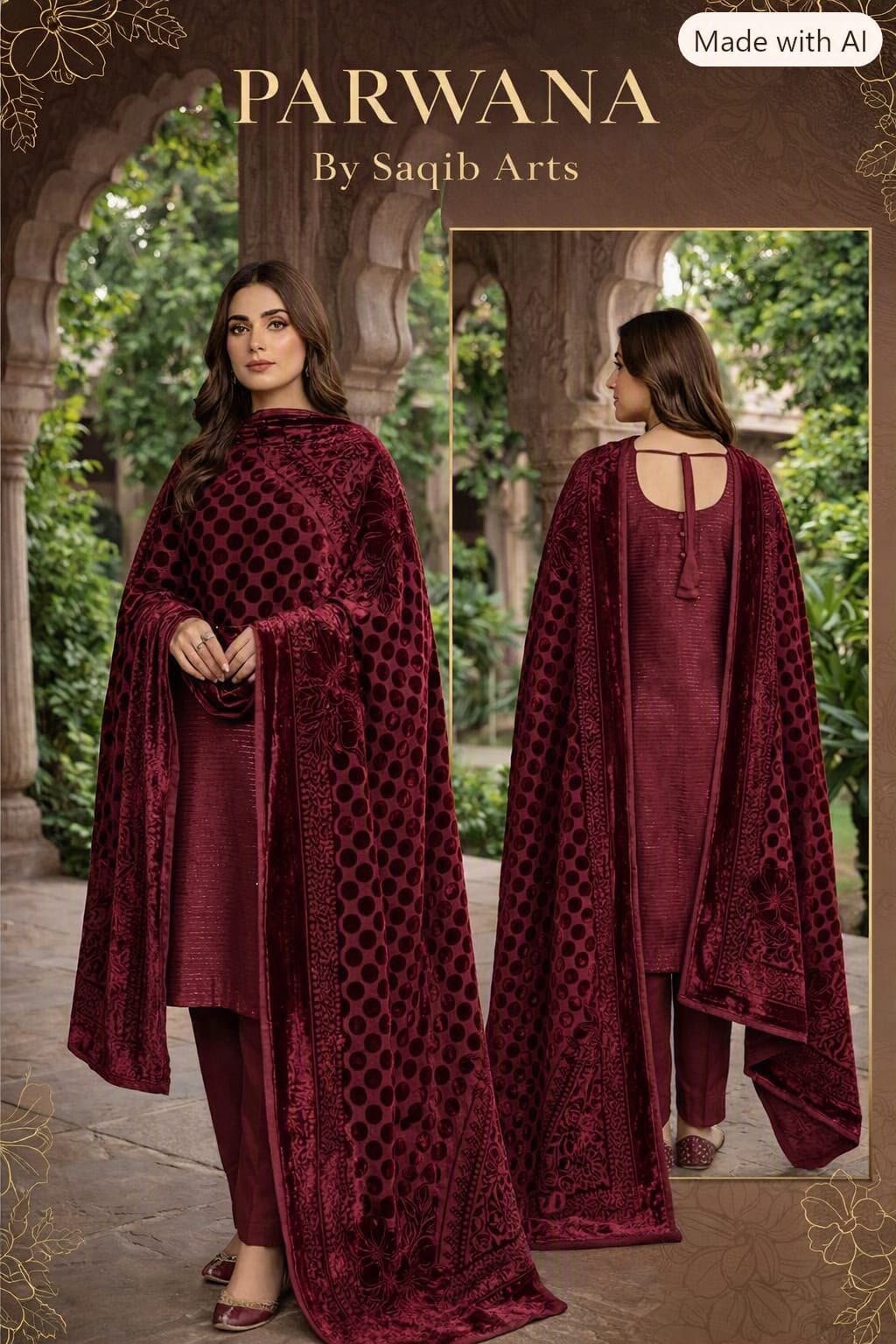 WhatsApp Image 2026-09-19 at 2.22.57 PM (1) Premium Printed Marina 3-Piece Unstitched Suit with Fancy Velvet Palachi Shawl - Image 1