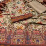 Khani Print wool Unstitched 3 Piece Ladies Suit