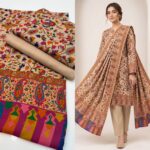 Khani Print wool Unstitched 3 Piece Ladies Suit