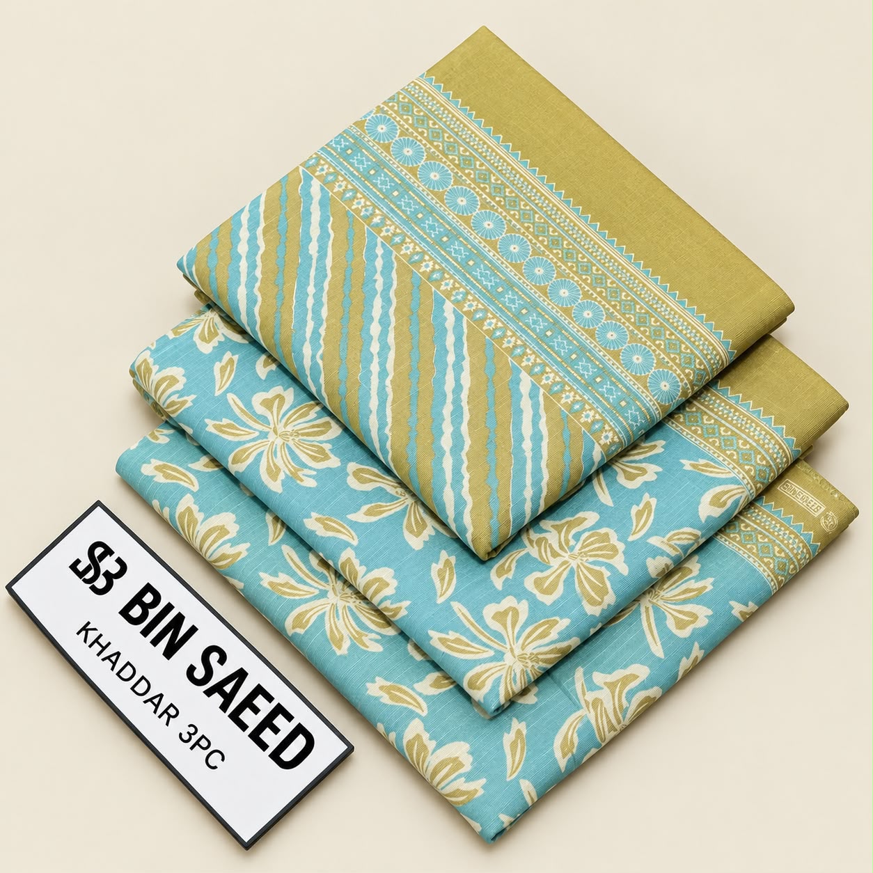 WhatsApp Image 2026-10-18 at 11.09.11 AM Bin Saeed Khaddar 3 Piece Printed Suit - Image 1