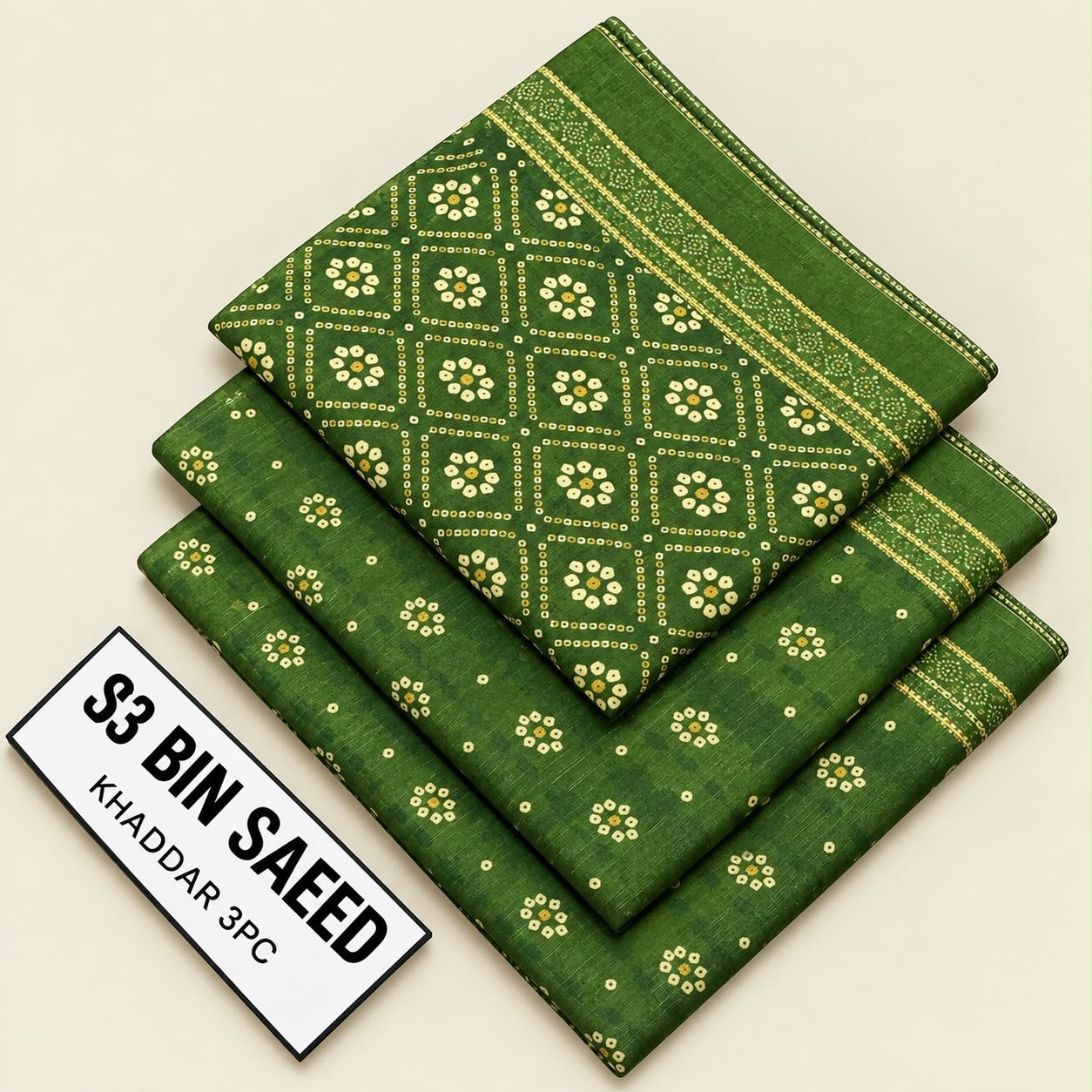 WhatsApp Image 2026-10-18 at 11.09.16 AM Bin Saeed Khaddar 3 Piece Printed Suit - Image 1