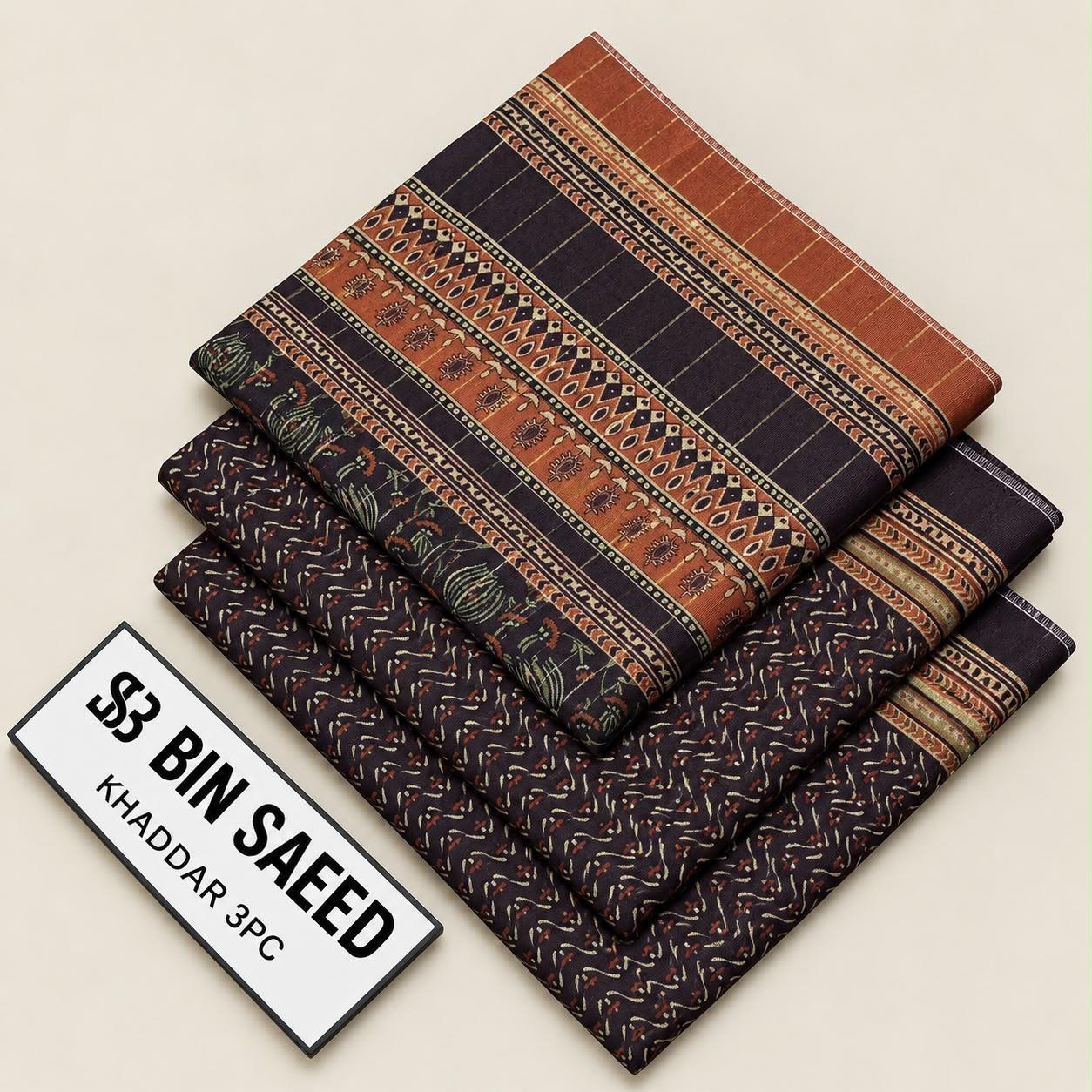 WhatsApp Image 2026-10-18 at 11.09.20 AM (1) Bin Saeed Khaddar 3 Piece Printed Suit - Image 1
