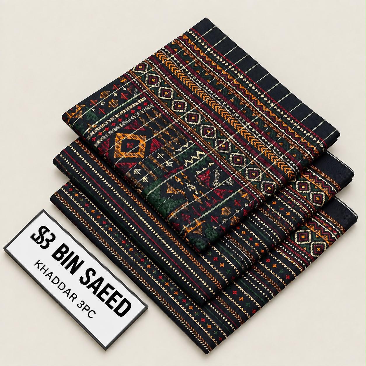 WhatsApp Image 2026-10-18 at 11.09.20 AM Bin Saeed Khaddar 3 Piece Printed Suit - Image 1