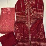 Elegant Stitched 3-Piece Heavy Embroidered Khaddar Suit