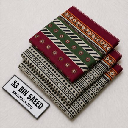 Bin Saeed Premium Khaddar 3 Piece Unstitched Suit